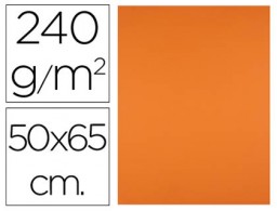 Cartulina Liderpapel 50x65cm. 240g/m² naranja